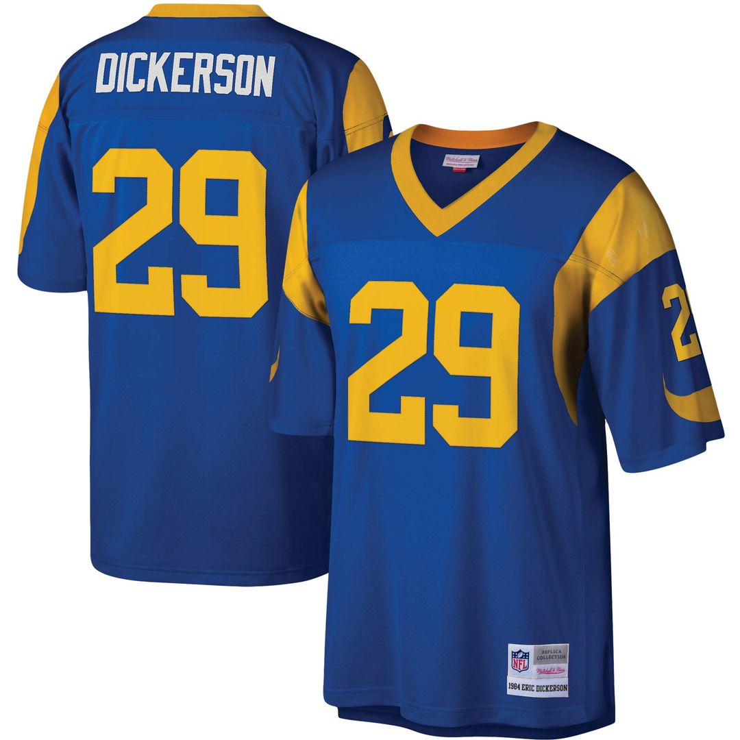 Eric Dickerson Los Angeles Rams Mitchell & Ness Legacy Replica Jersey - Royal Official NFL Team Apparel Football Fan Gear