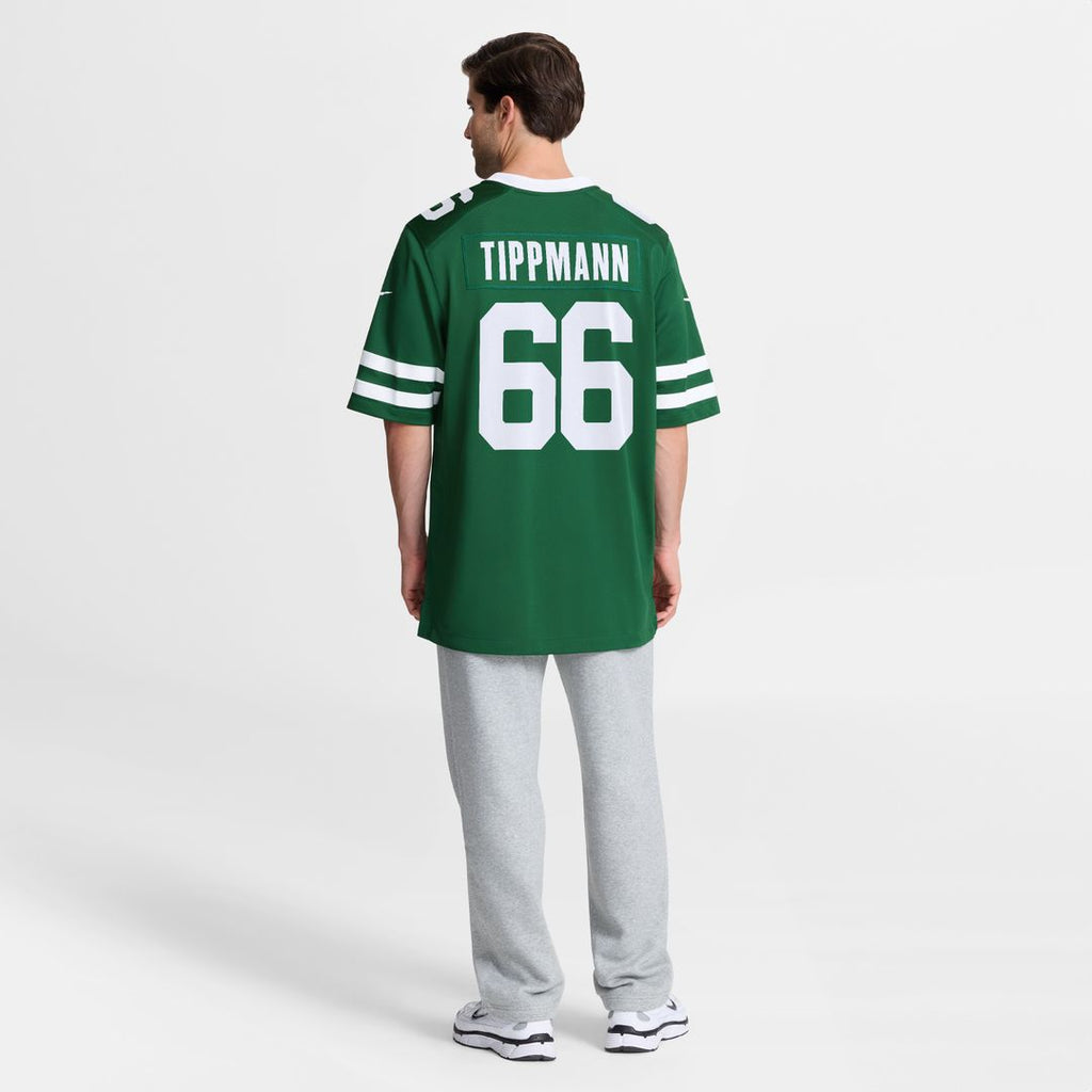 Joe Tippmann New York Jets Nike Team Game Jersey - Legacy Green Official NFL Team Apparel Football Fan Gear