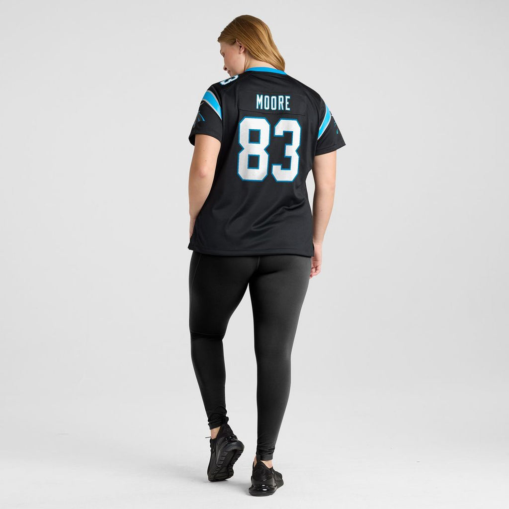 David Moore Carolina Panthers Nike Women's Game Jersey - Black Official NFL Team Apparel Football Fan Gear