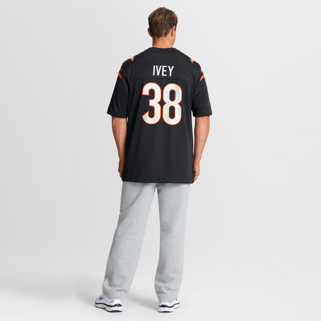 DJ Ivey Cincinnati Bengals Nike Team Game Jersey - Black Official NFL Team Apparel Football Fan Gear