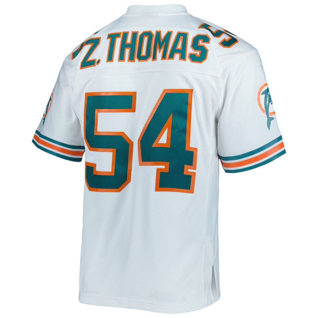 Zach Thomas Miami Dolphins Mitchell & Ness Legacy Replica Jersey - Aqua Official NFL Team Apparel Football Fan Gear
