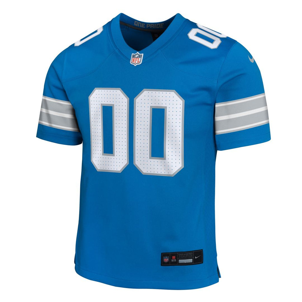 Detroit Lions Nike Youth Custom Game Jersey - Blue Official NFL Team Apparel Football Fan Gear