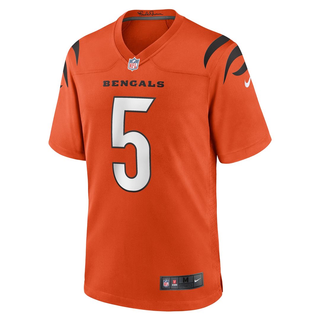 Tee Higgins Cincinnati Bengals Nike Alternate Game Jersey - Orange Official NFL Team Apparel Football Fan Gear