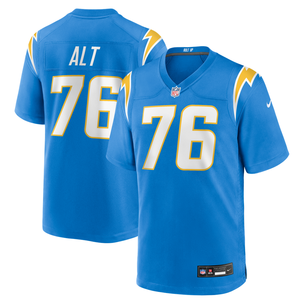 Joe Alt Los Angeles Chargers Nike Player Game Jersey - Powder Blue Official NFL Team Apparel Football Fan Gear