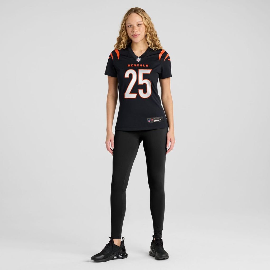 Tahj Brooks Cincinnati Bengals Nike Women's Team Game Jersey - Black Official NFL Team Apparel Football Fan Gear