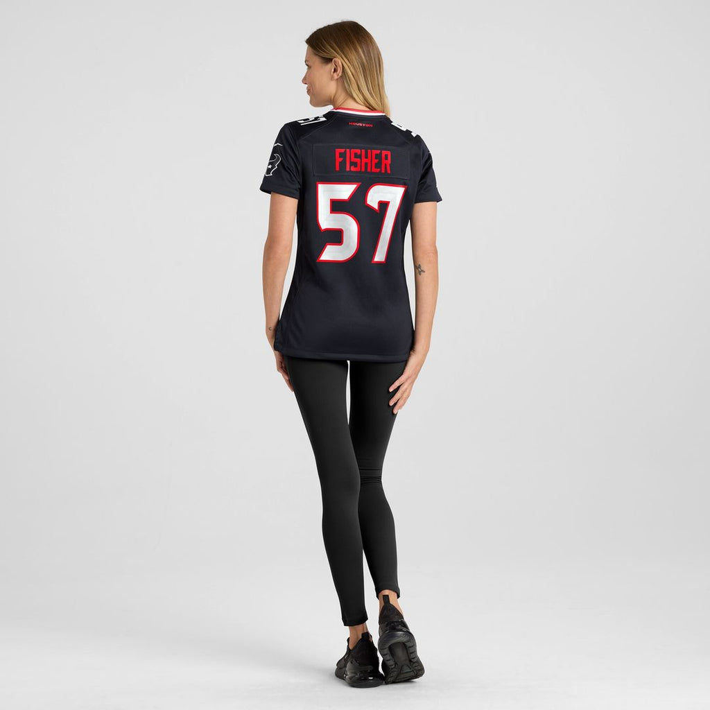Blake Fisher Houston Texans Nike Women's Team Game Jersey - Navy Official NFL Team Apparel Football Fan Gear
