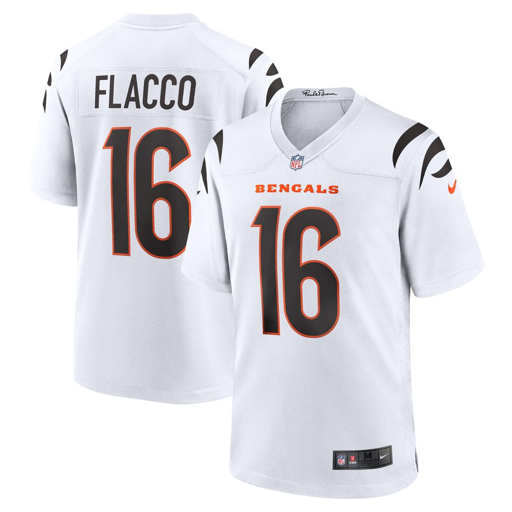 Joe Flacco Cincinnati Bengals Nike Game Jersey - White Official NFL Team Apparel Football Fan Gear