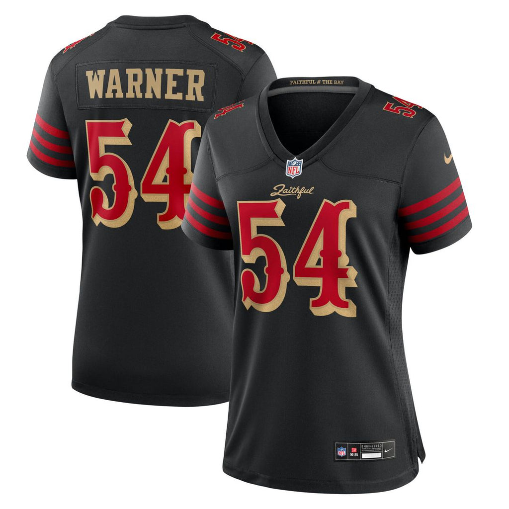Fred Warner San Francisco 49ers Nike Women's 2025 Rivalries Collection Game Jersey - Black Official NFL Team Apparel Football Fan Gear