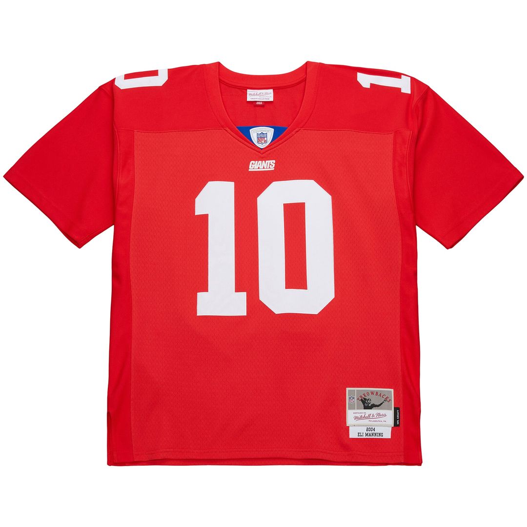 Eli Manning New York Giants Mitchell & Ness 2004 Legacy Replica Jersey - Red Official NFL Team Apparel Football Fan Gear