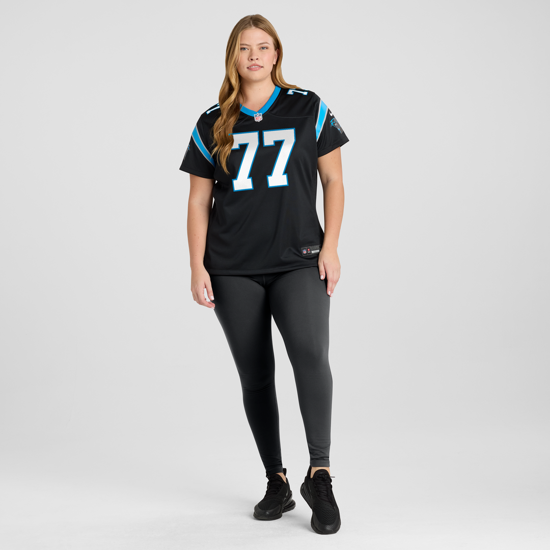 Luke Fortner Carolina Panthers Nike Women's Team Game Jersey - Black Official NFL Team Apparel Football Fan Gear