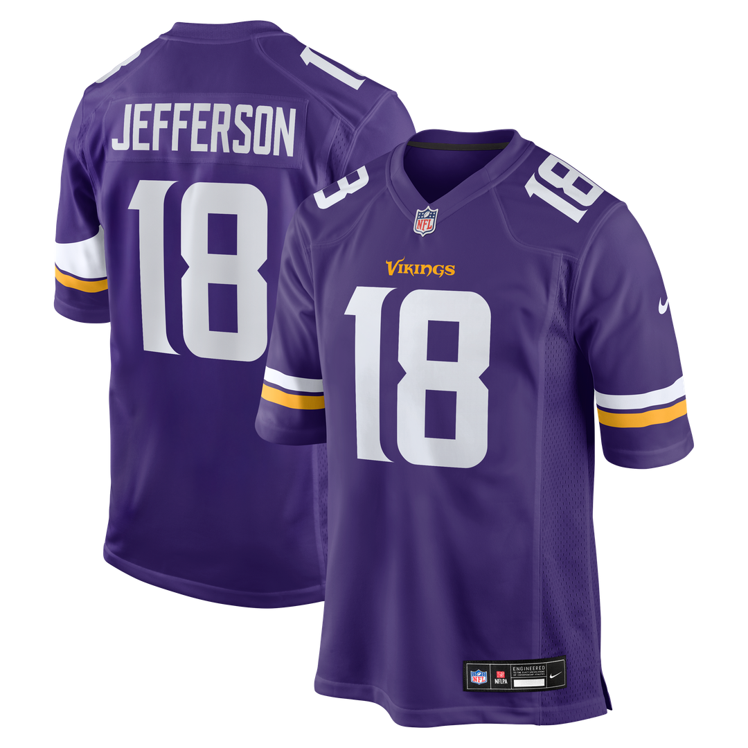 Justin Jefferson Minnesota Vikings Nike Game Player Jersey - White Official NFL Team Apparel Football Fan Gear