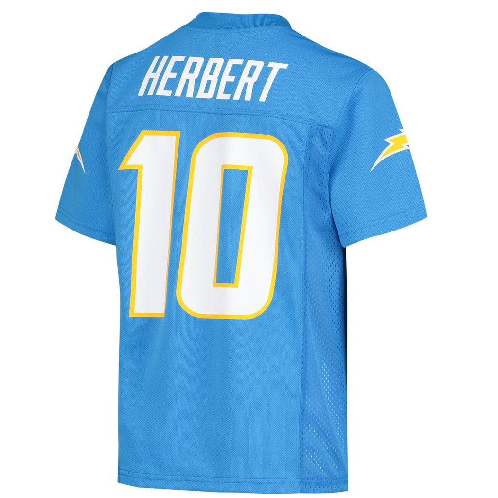 Justin Herbert Los Angeles Chargers Youth Replica Player Jersey - Powder Blue Official NFL Team Apparel Football Fan Gear
