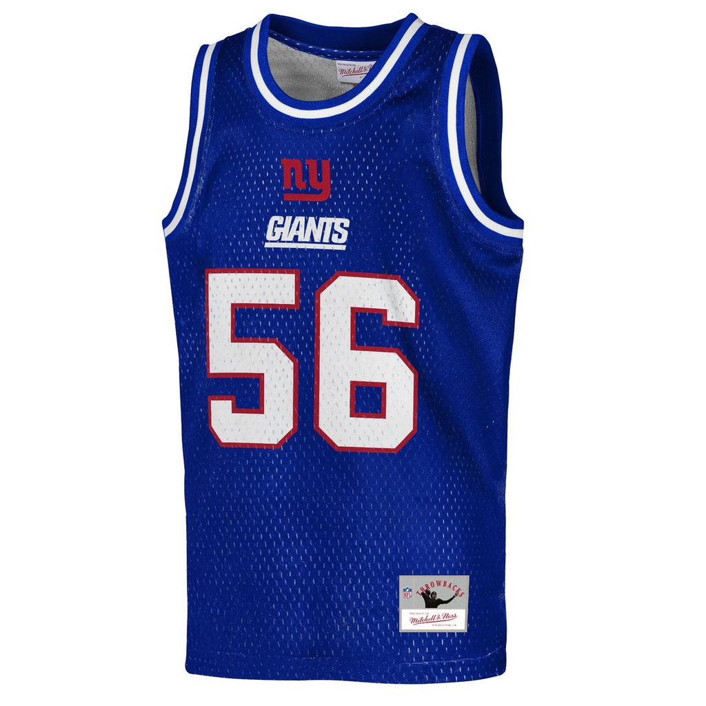 Lawrence Taylor New York Giants Mitchell & Ness Youth Retired Player NFL Basketball Fashion Jersey - Royal Official NFL Team Apparel Football Fan Gear