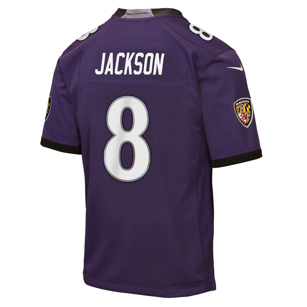 Lamar Jackson Baltimore Ravens Nike Youth Team Game Jersey - Purple Official NFL Team Apparel Football Fan Gear