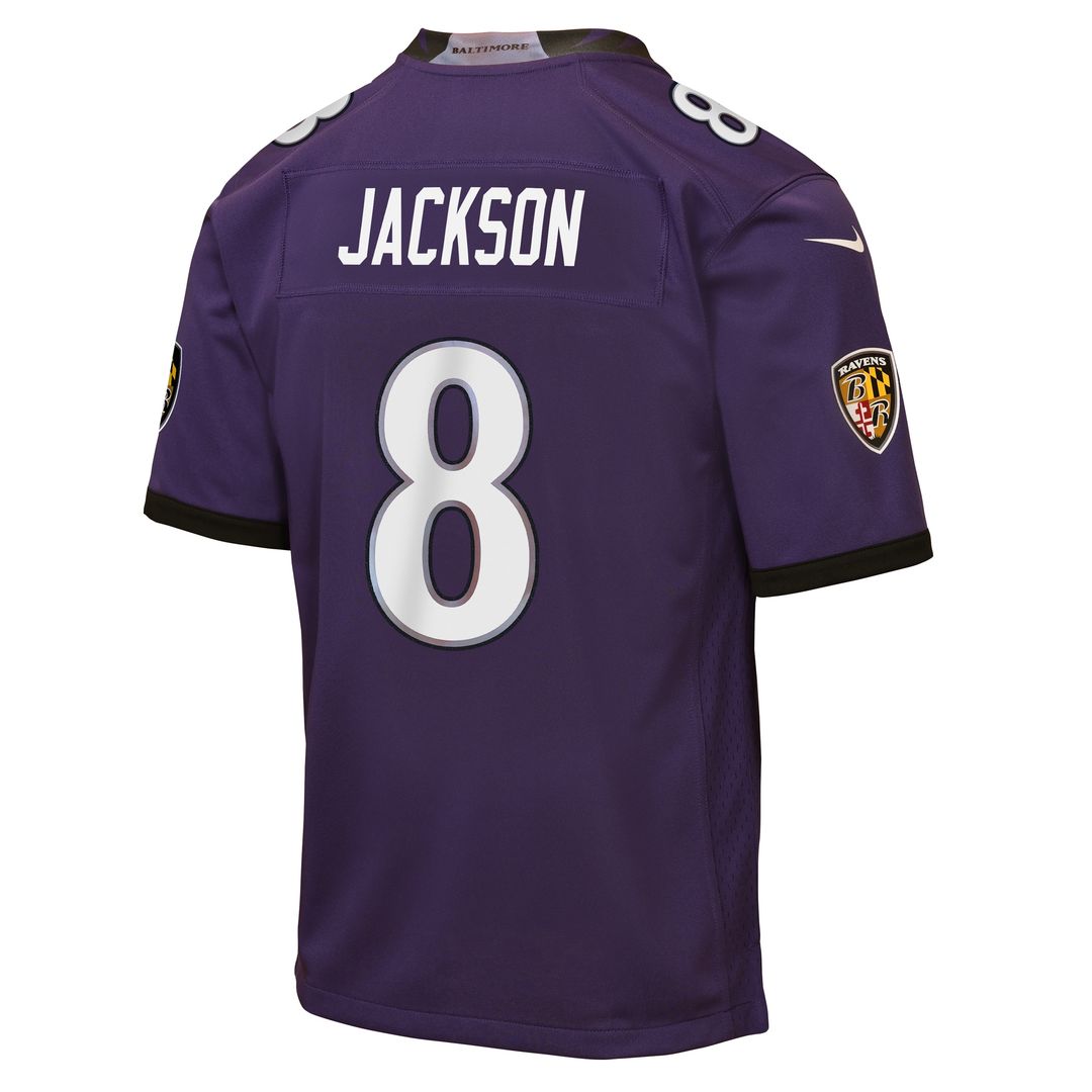 Lamar Jackson Baltimore Ravens Nike Youth Team Game Jersey - Purple Official NFL Team Apparel Football Fan Gear