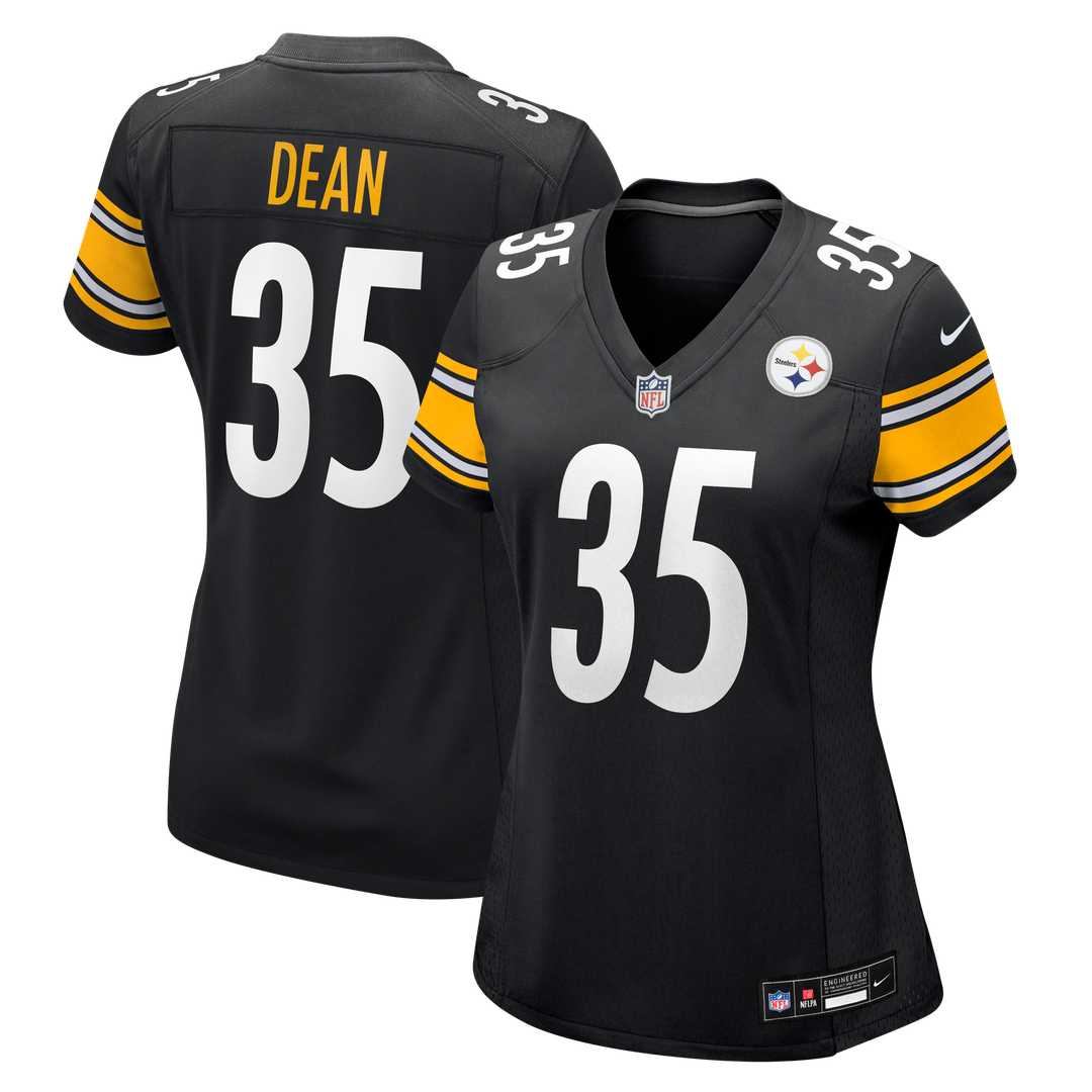 Jamel Dean Pittsburgh Steelers Nike Women's Team Game Jersey - Black Official NFL Team Apparel Football Fan Gear