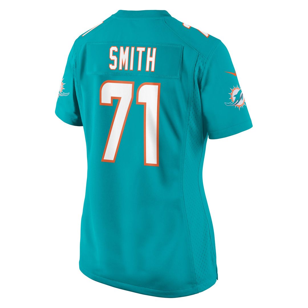 Kion Smith Miami Dolphins Nike Women's Game Jersey - Aqua Official NFL Team Apparel Football Fan Gear