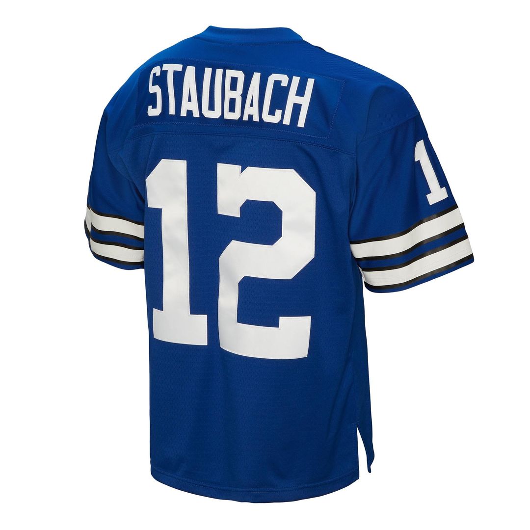 Roger Staubach Dallas Cowboys Mitchell & Ness Big & Tall 1971 Legacy Retired Player Jersey - Navy Official NFL Team Apparel Football Fan Gear
