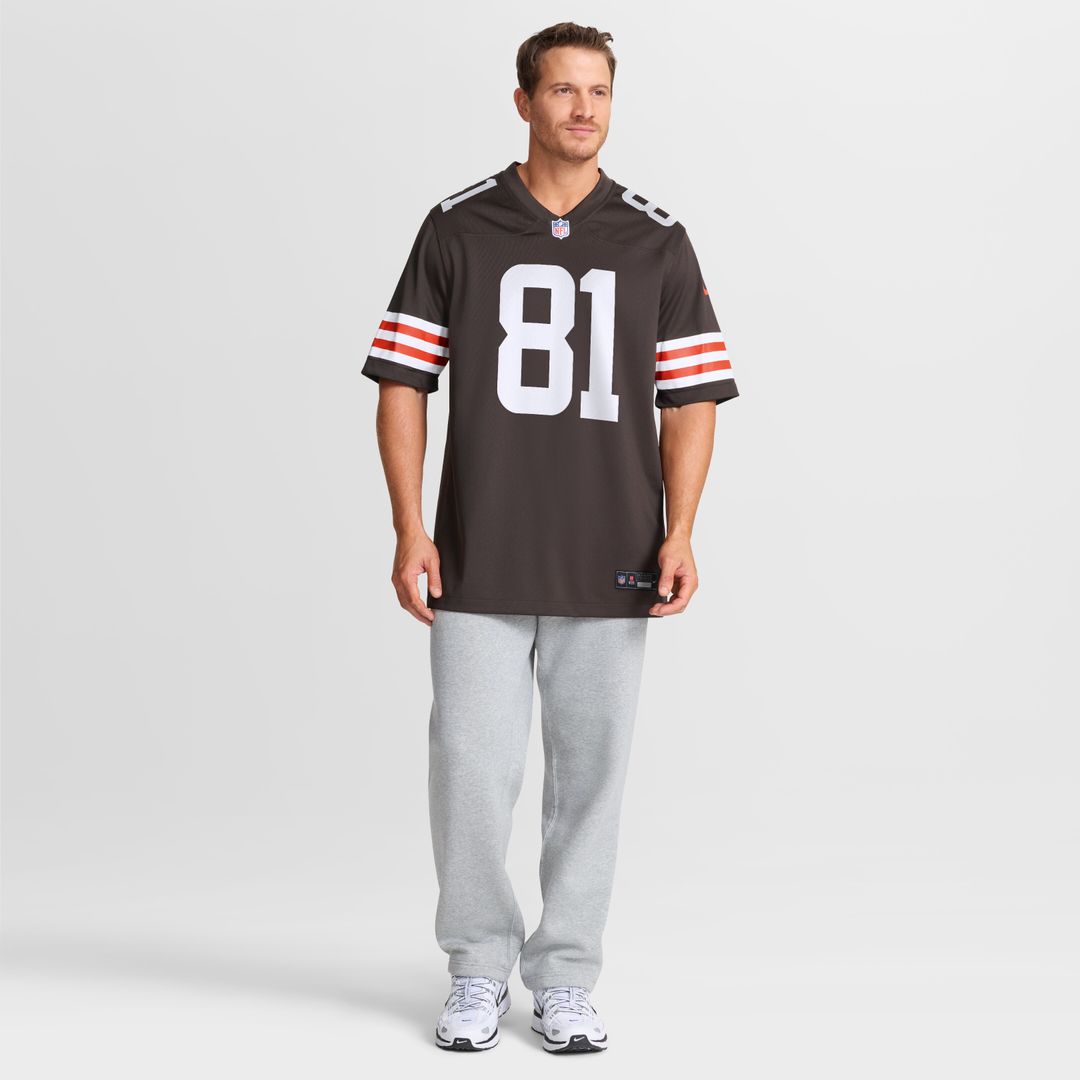 Luke Floriea Cleveland Browns Nike Team Game Jersey - Brown Official NFL Team Apparel Football Fan Gear