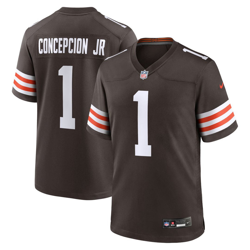 KC Concepcion Cleveland Browns Nike 2026 NFL Draft First Round Pick No. 24 Team Game Jersey - Brown Official NFL Team Apparel Football Fan Gear