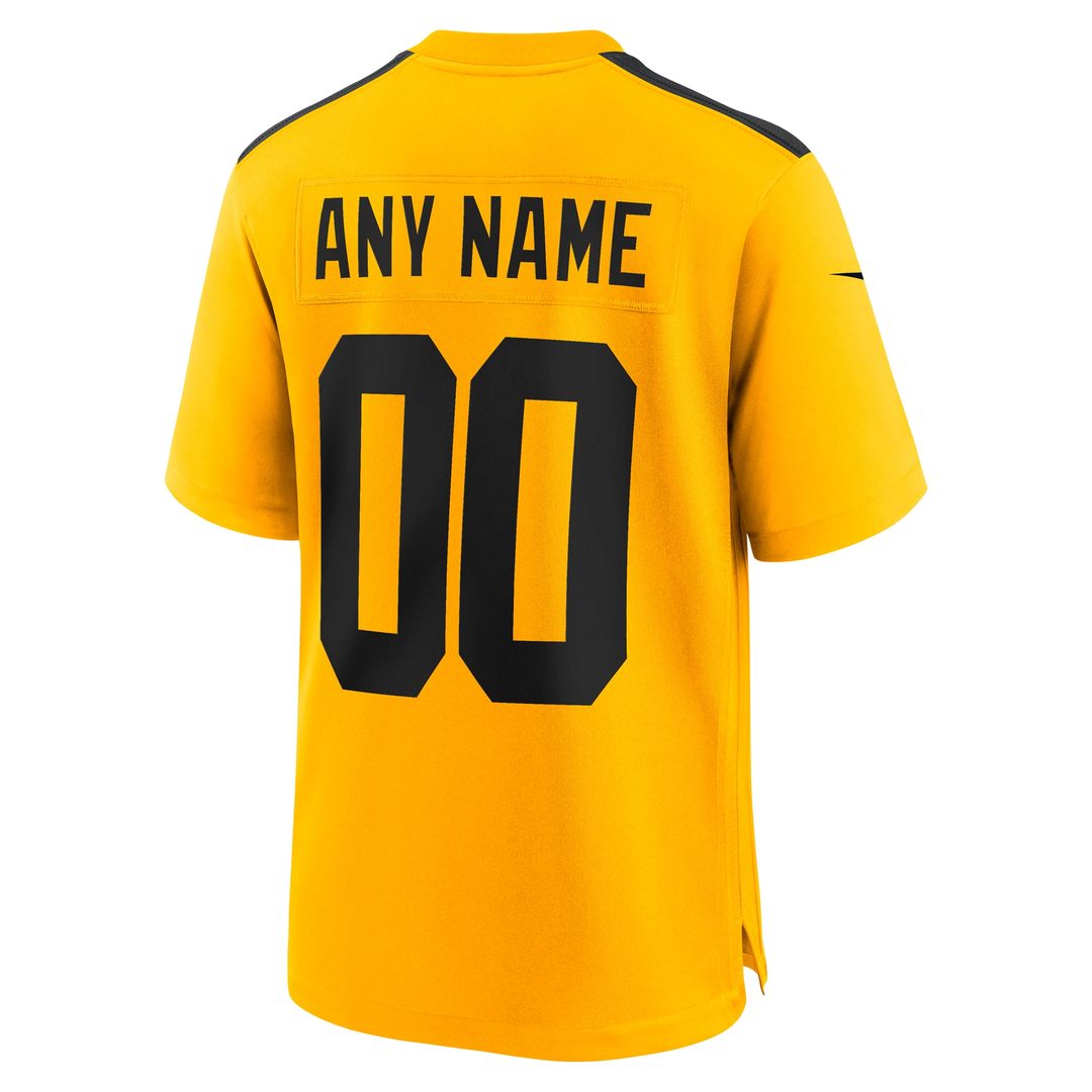 Pittsburgh Steelers Nike Youth Alternate 1933 Throwback Game Custom Jersey - Gold Official NFL Team Apparel Football Fan Gear