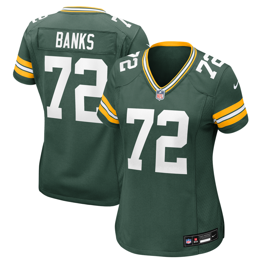 Brant Banks Green Bay Packers Nike Women's Team Game Jersey - Green Official NFL Team Apparel Football Fan Gear