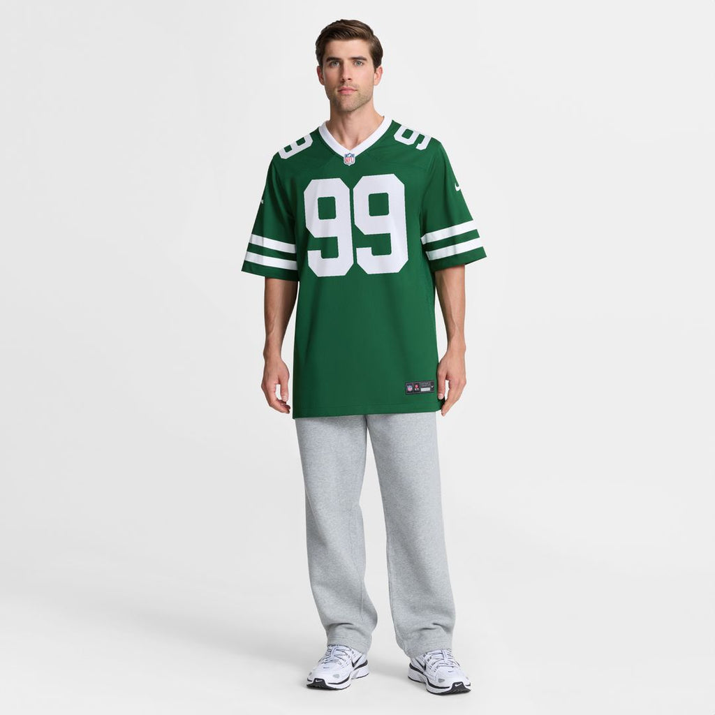 Will McDonald IV New York Jets Nike Team Game Jersey - Legacy Green Official NFL Team Apparel Football Fan Gear