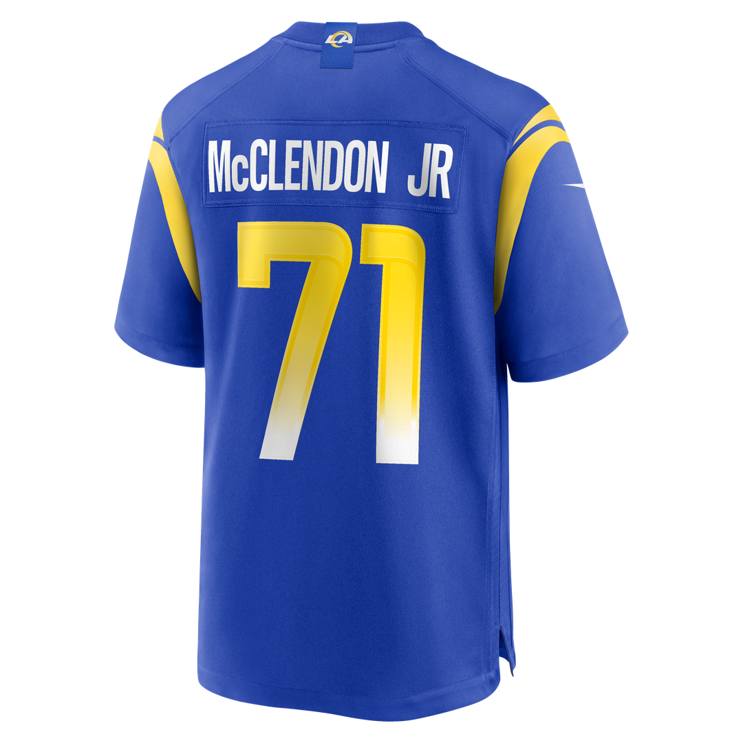 Warren McClendon Jr. Los Angeles Rams Nike Team Game Jersey - Royal Official NFL Team Apparel Football Fan Gear