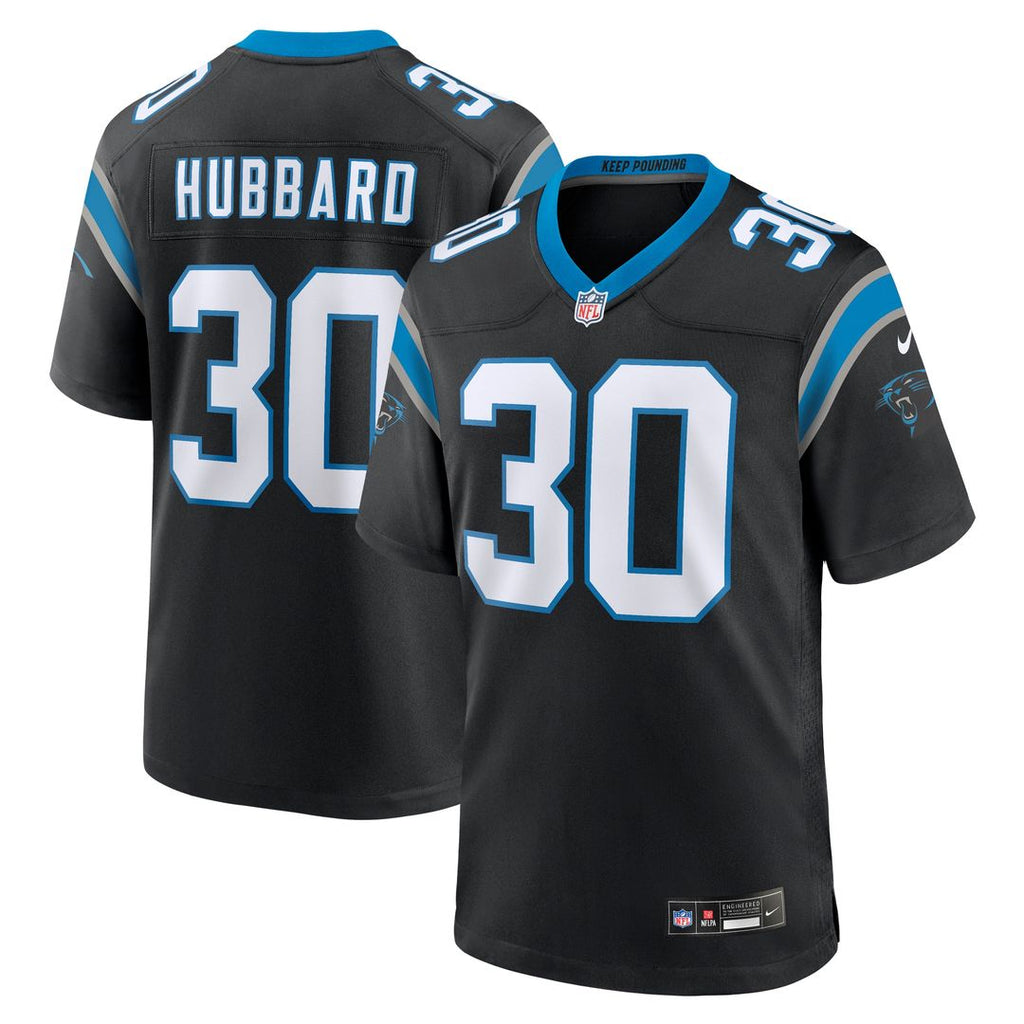 Chuba Hubbard Carolina Panthers Nike Team Game Jersey - Black Official NFL Team Apparel Football Fan Gear