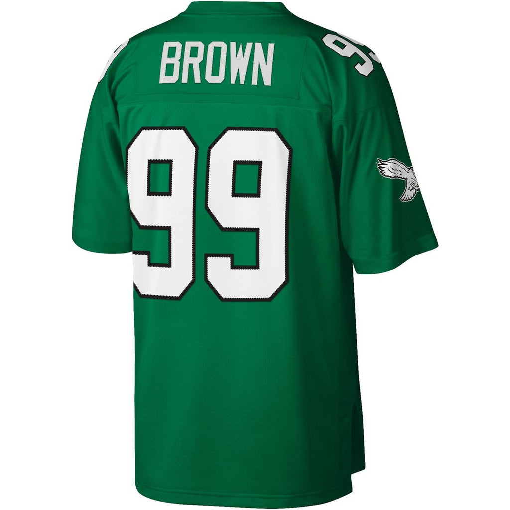 Jerome Brown Philadelphia Eagles Mitchell & Ness Legacy Replica Jersey - Kelly Green Official NFL Team Apparel Football Fan Gear