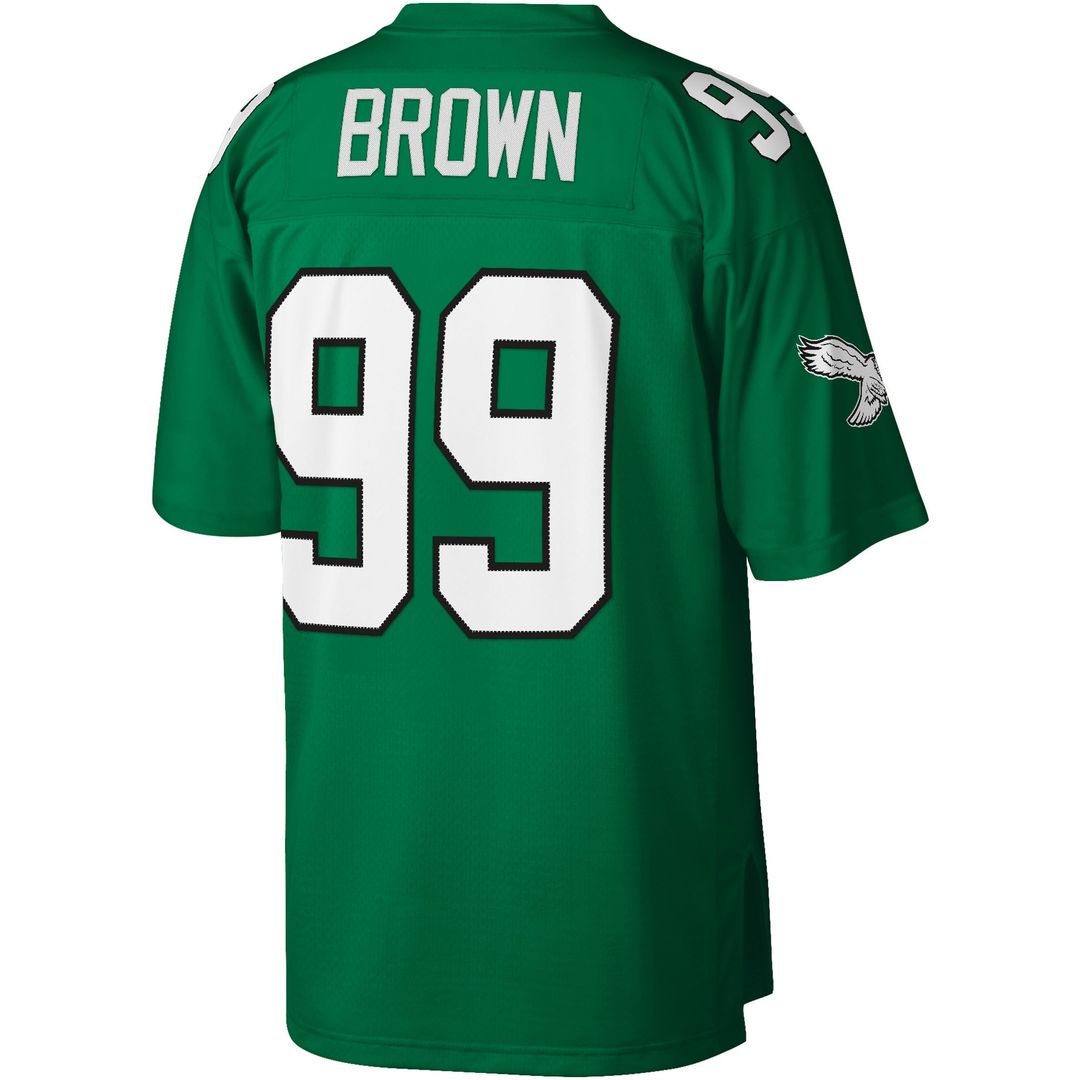 Jerome Brown Philadelphia Eagles Mitchell & Ness Legacy Replica Jersey - Kelly Green Official NFL Team Apparel Football Fan Gear