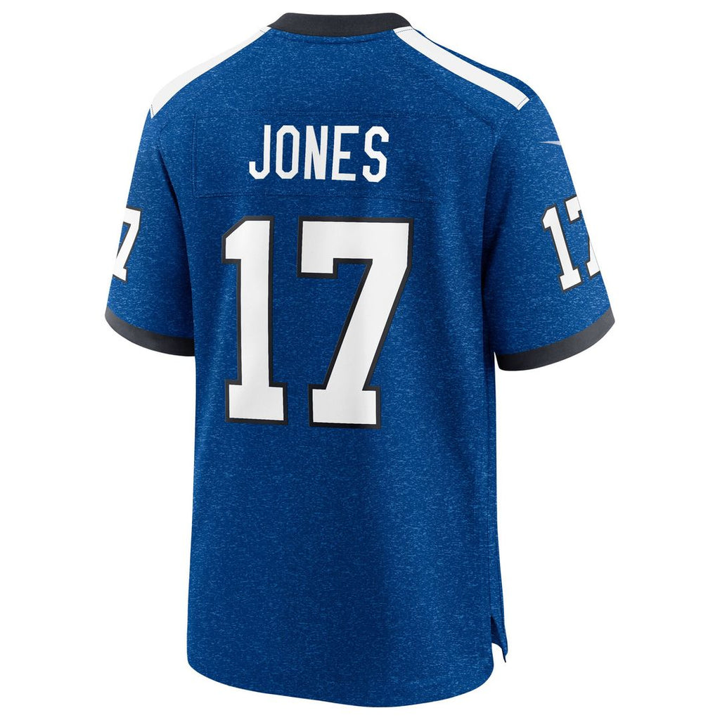 Daniel Jones Indianapolis Colts Nike Alternate 2 Indiana Nights Game Jersey - Heather Royal Official NFL Team Apparel Football Fan Gear