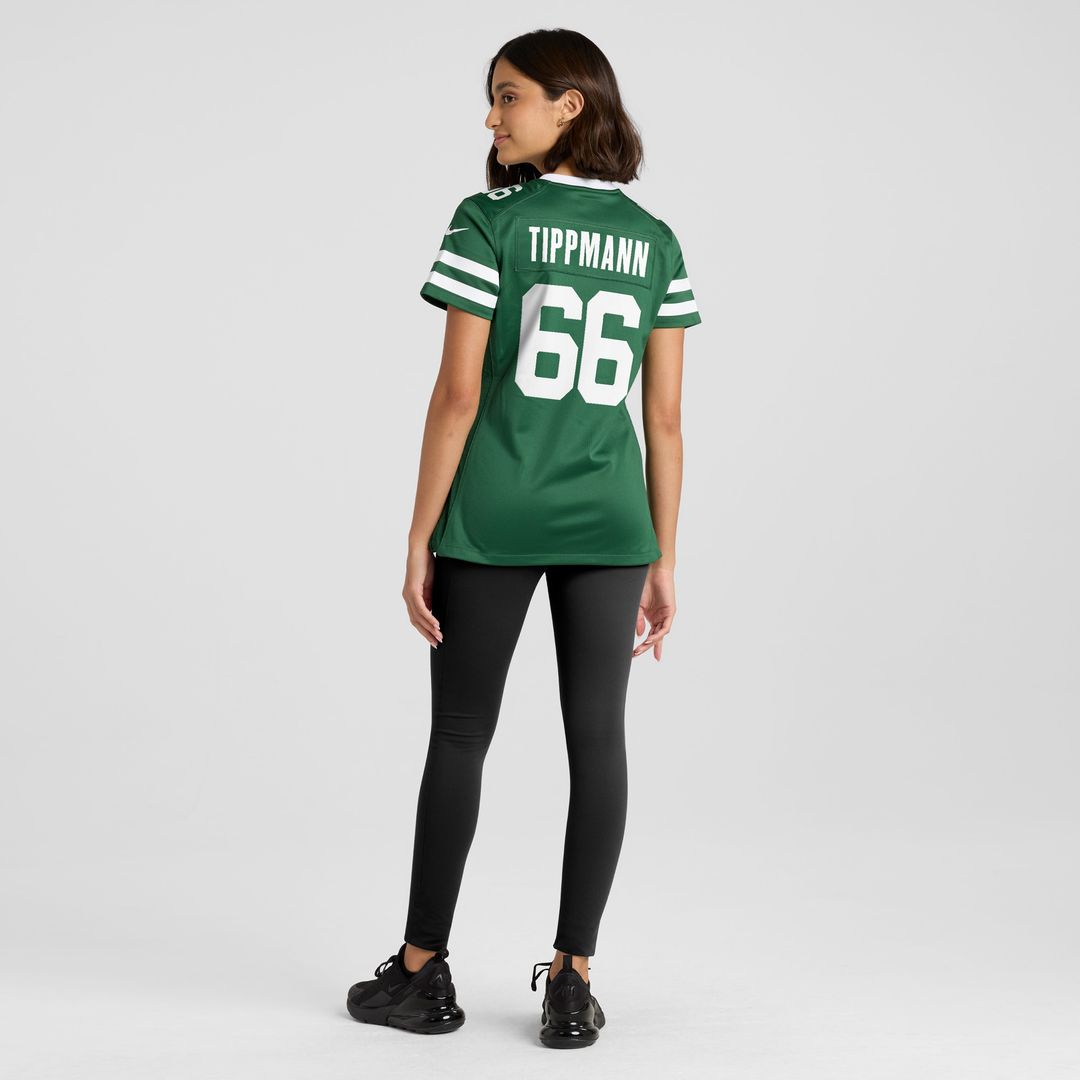 Joe Tippmann New York Jets Nike Women's Game Jersey - Legacy Green Official NFL Team Apparel Football Fan Gear
