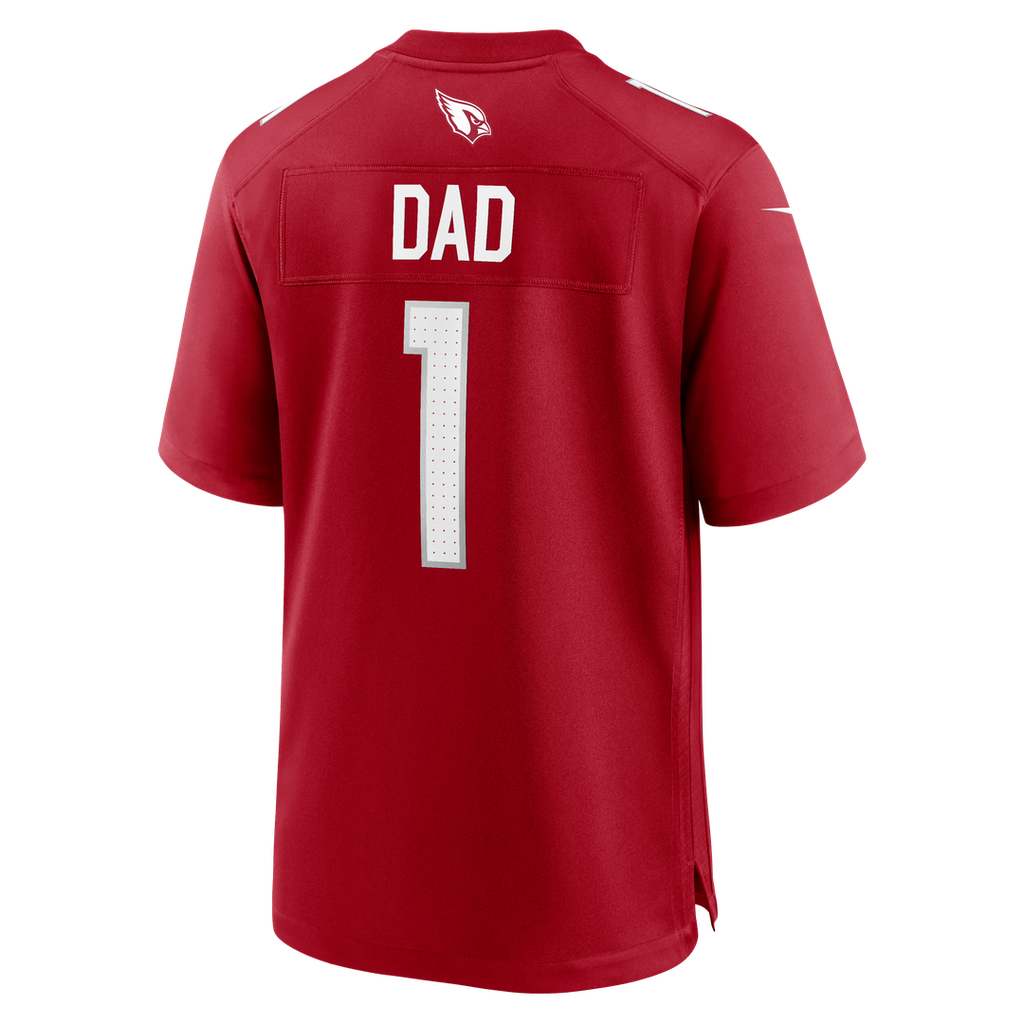 Number 1 Dad Arizona Cardinals Nike Game Jersey - Cardinal Official NFL Team Apparel Football Fan Gear