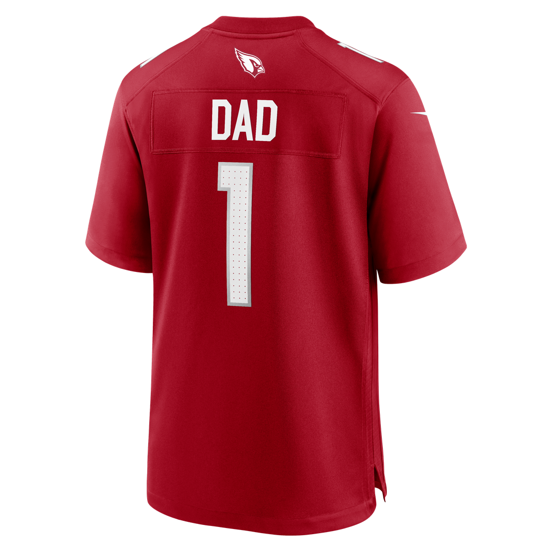Number 1 Dad Arizona Cardinals Nike Game Jersey - Cardinal Official NFL Team Apparel Football Fan Gear