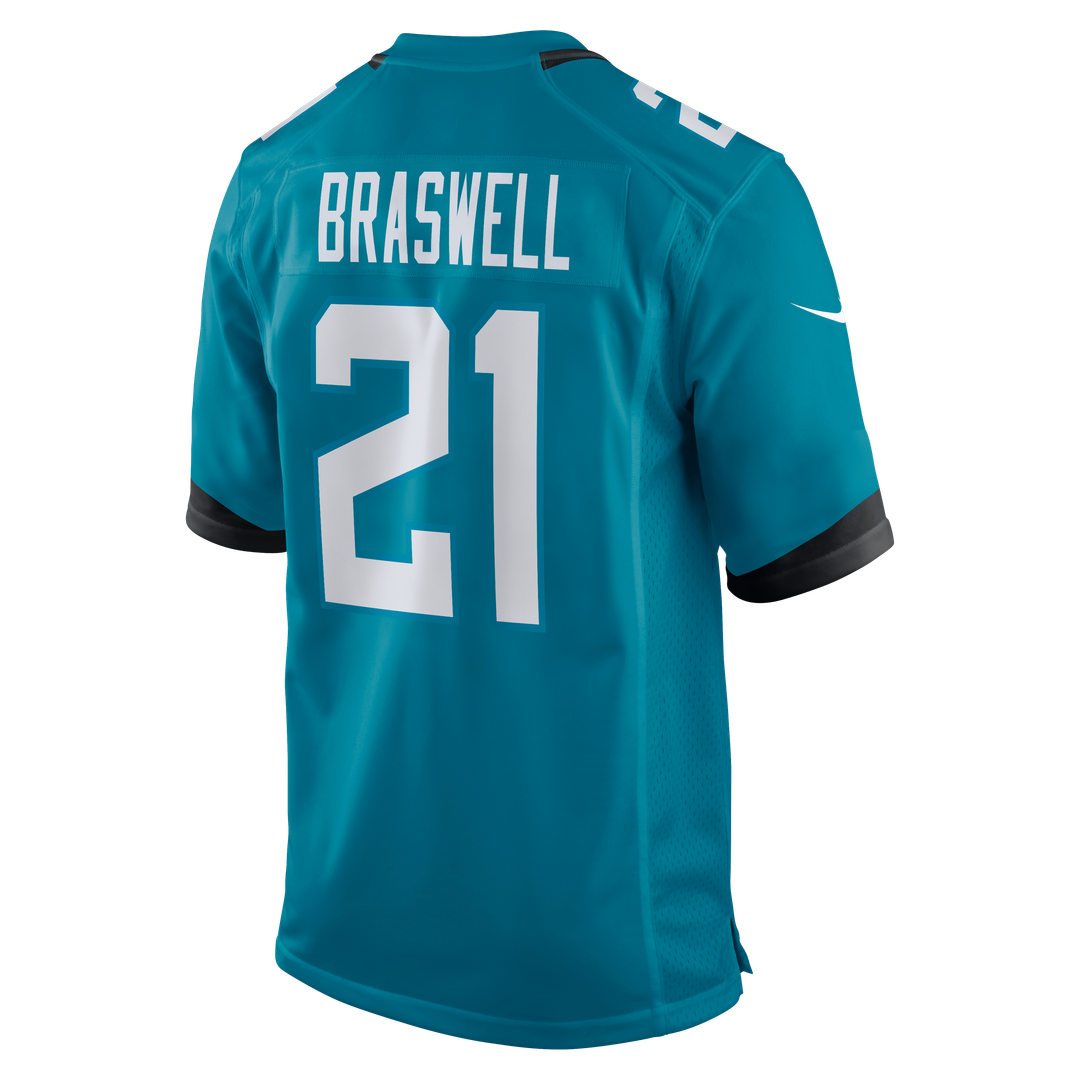Christian Braswell Jacksonville Jaguars Nike Team Game Jersey - Teal Official NFL Team Apparel Football Fan Gear