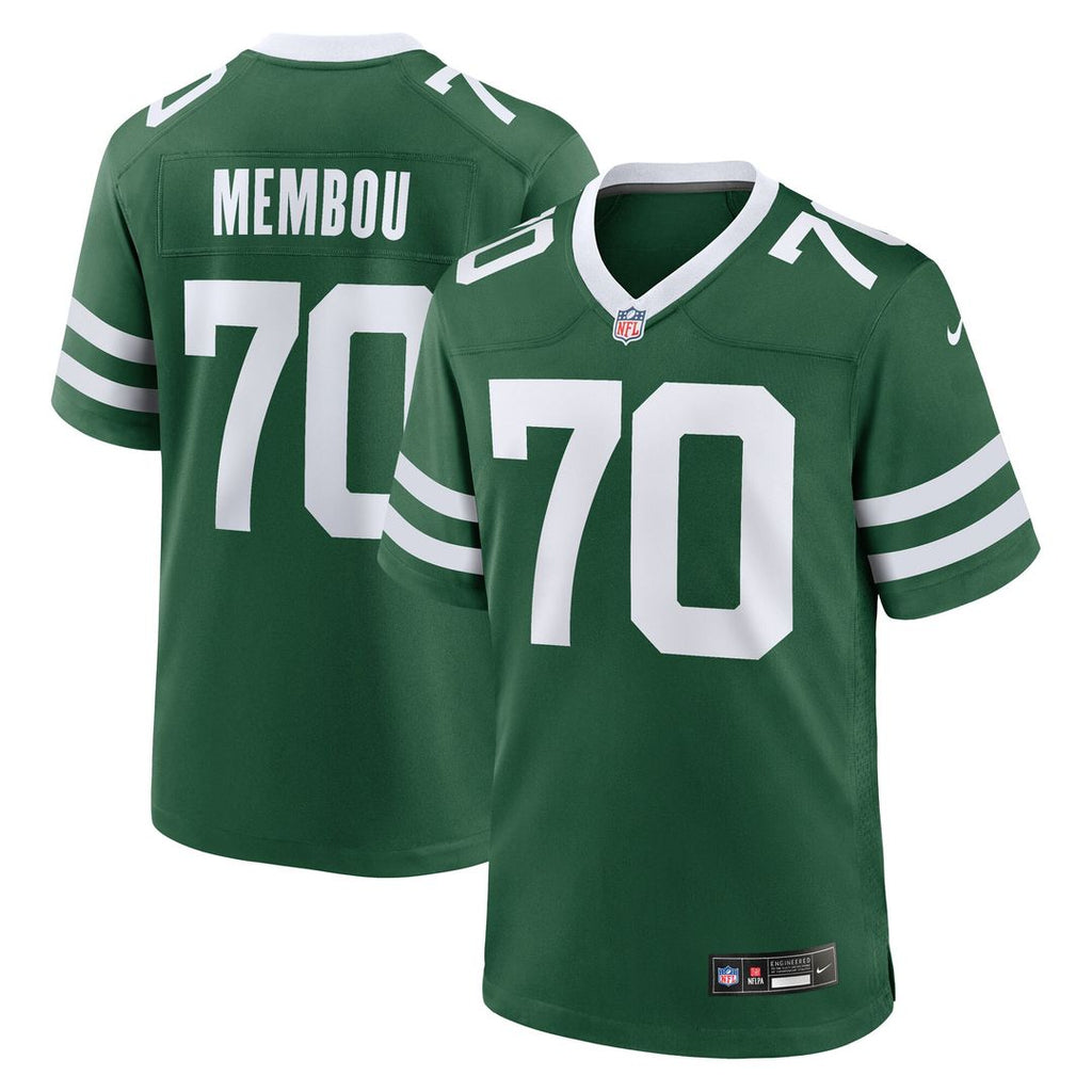 Armand Membou New York Jets Nike Team Game Jersey - Green Official NFL Team Apparel Football Fan Gear