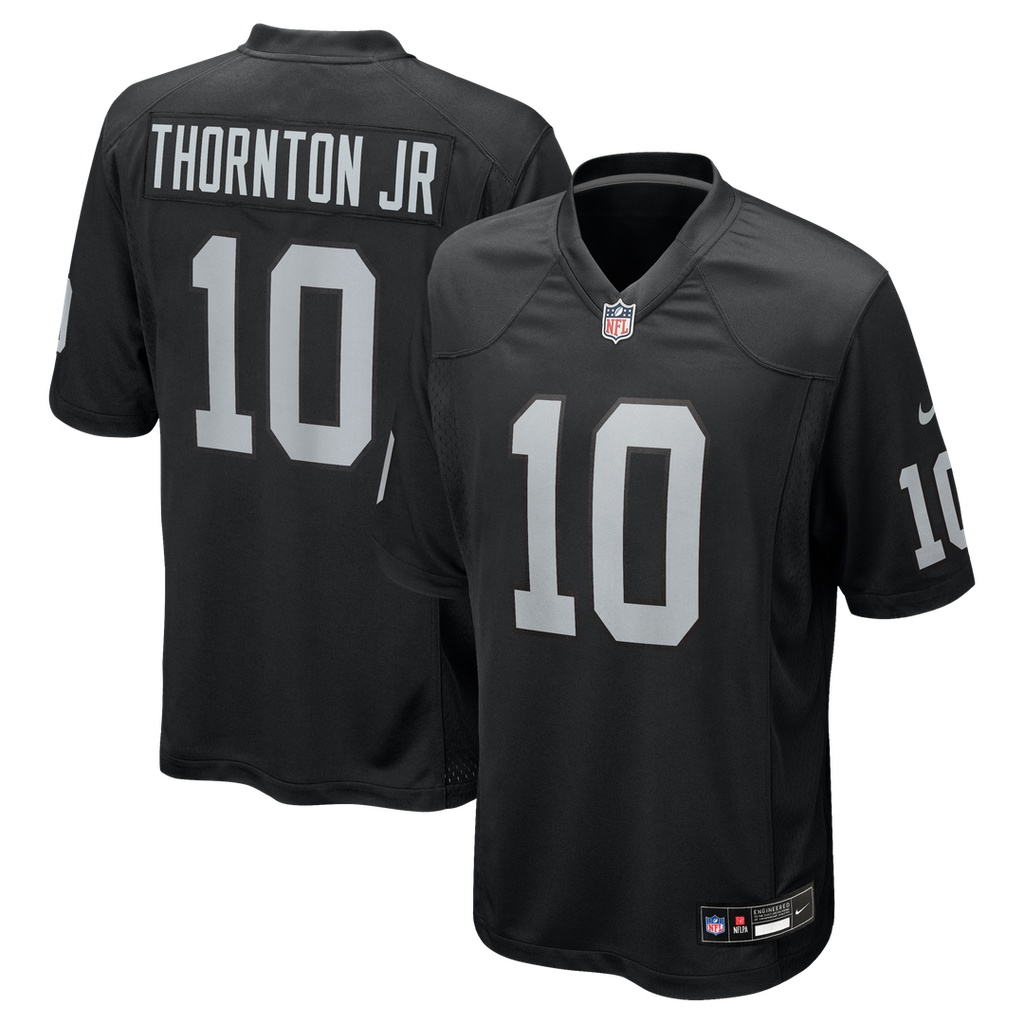 Dont'e Thornton Jr. Las Vegas Raiders Nike Team Game Jersey - Black Official NFL Team Apparel Football Fan Gear