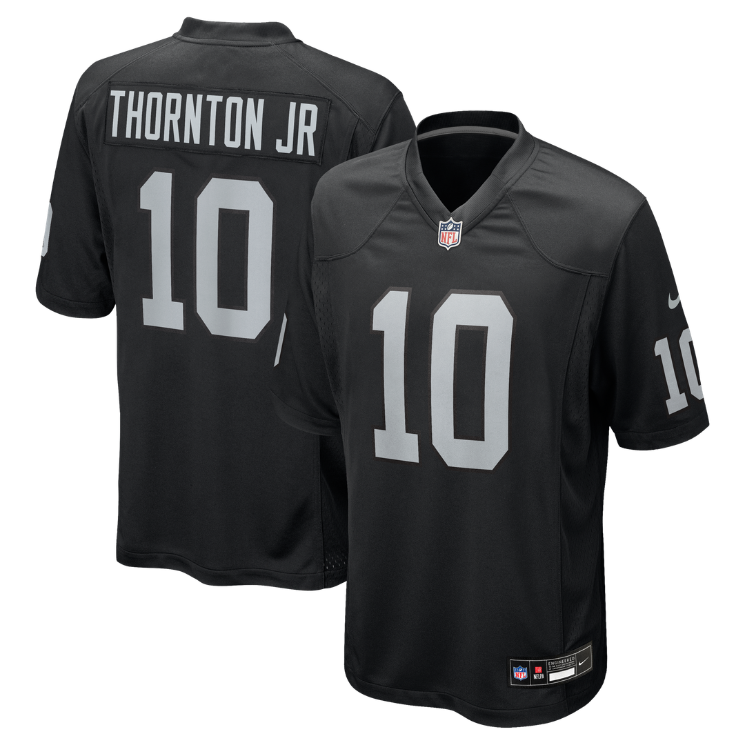 Dont'e Thornton Jr. Las Vegas Raiders Nike Team Game Jersey - Black Official NFL Team Apparel Football Fan Gear