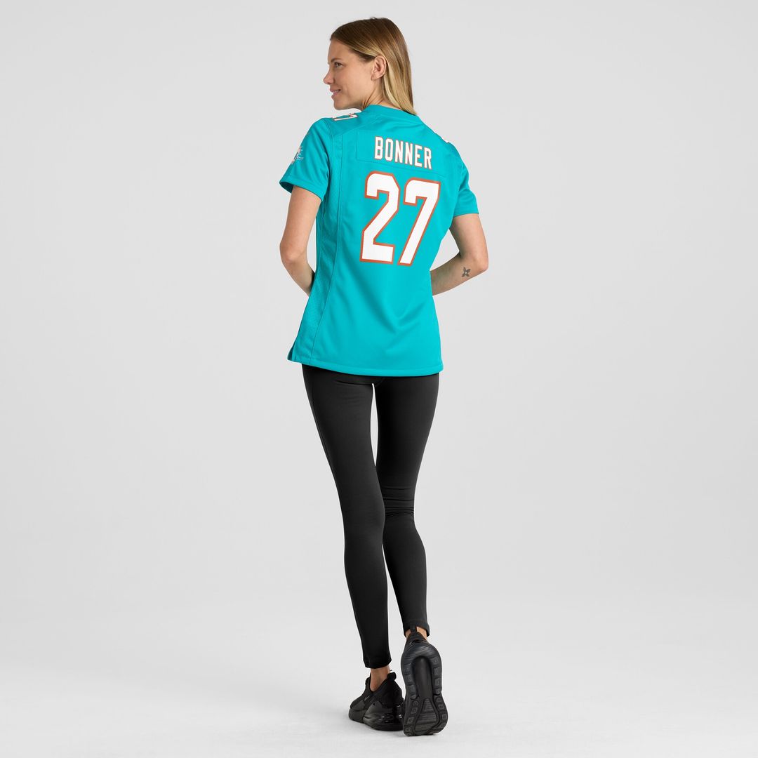 Ethan Bonner Miami Dolphins Nike Women's Game Jersey - Aqua Official NFL Team Apparel Football Fan Gear