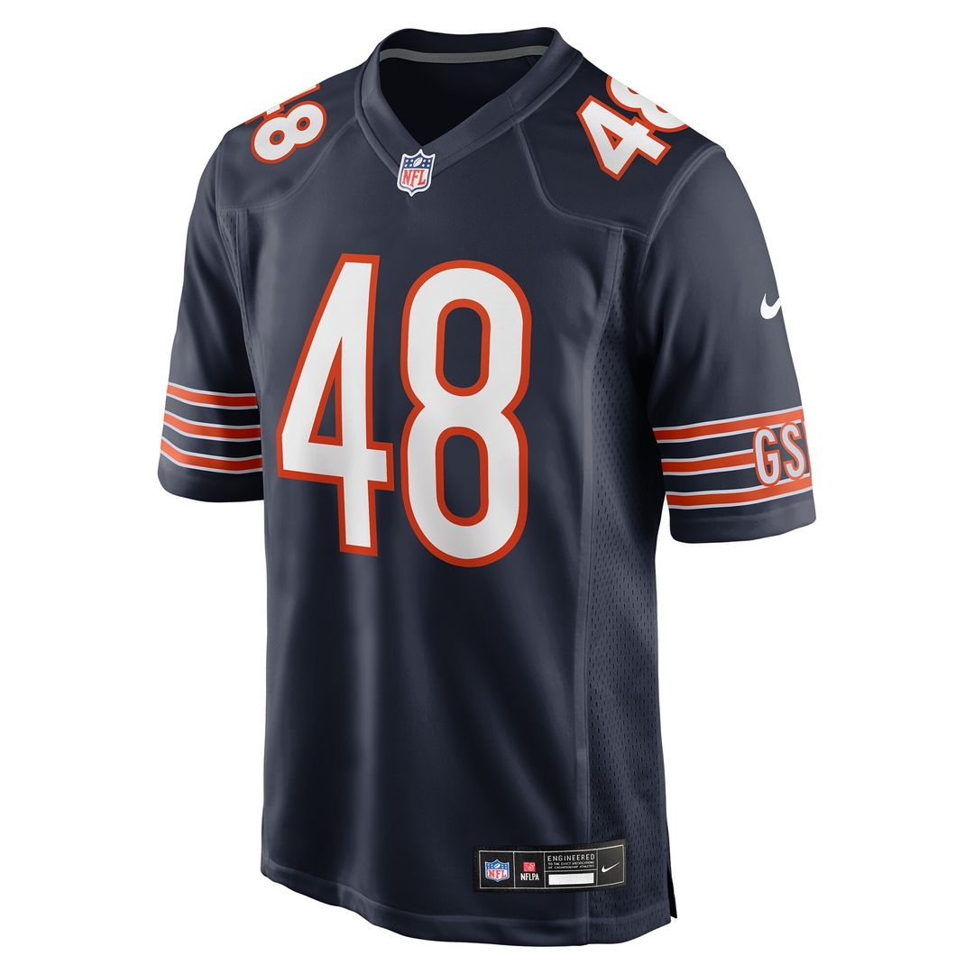 D'Marco Jackson Chicago Bears Nike Team Game Jersey - Navy Official NFL Team Apparel Football Fan Gear