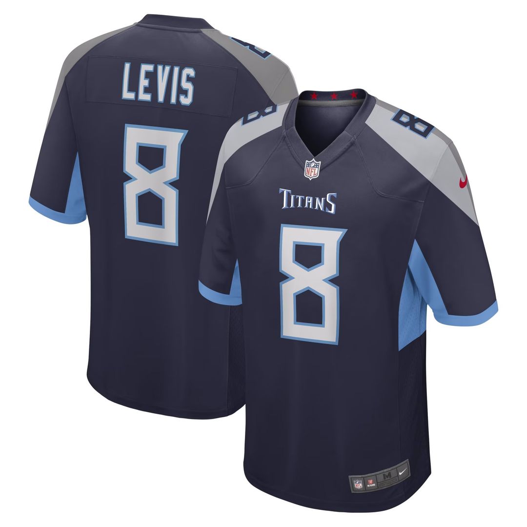 Will Levis Tennessee Titans Nike Youth Game Jersey - Navy Official NFL Team Apparel Football Fan Gear
