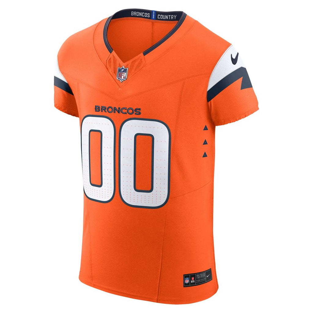 Denver Broncos Nike Team Vapor F.U.S.E. Elite Custom Jersey - Orange Official NFL Team Apparel Football Fan Gear