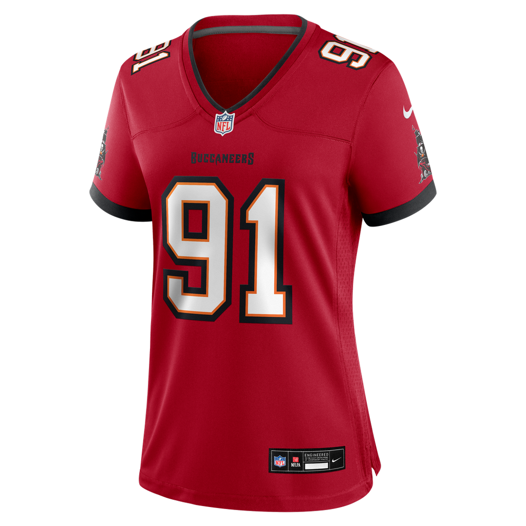 A'Shawn Robinson Tampa Bay Buccaneers Nike Women's Team Game Jersey - Red Official NFL Team Apparel Football Fan Gear