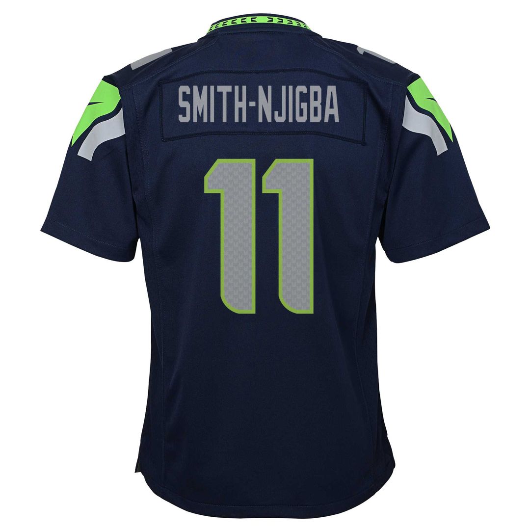 Jaxon Smith-Njigba Seattle Seahawks Nike Youth Game Jersey - College Navy Official NFL Team Apparel Football Fan Gear