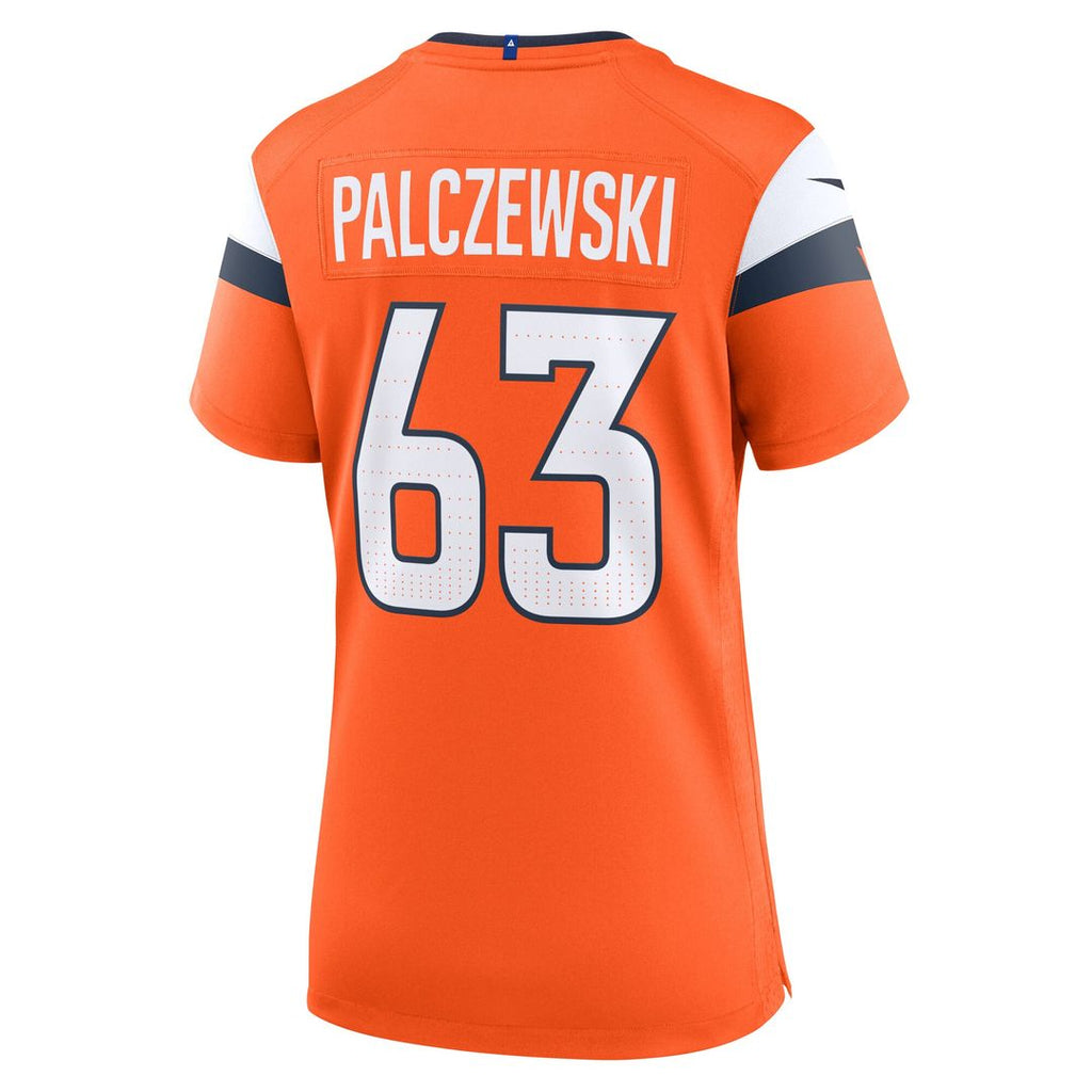 Alex Palczewski Denver Broncos Nike Women's Team Game Jersey - Orange Official NFL Team Apparel Football Fan Gear