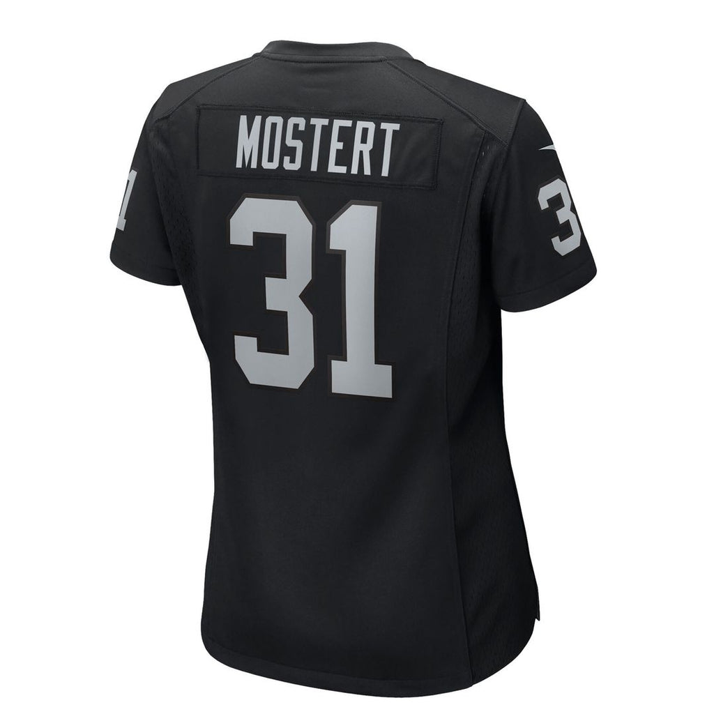 Raheem Mostert Las Vegas Raiders Nike Women's Team Game Jersey - Black Official NFL Team Apparel Football Fan Gear