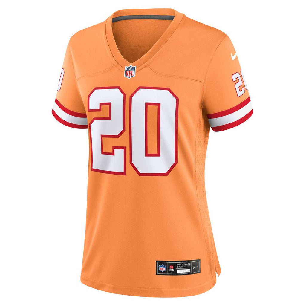 Ronde Barber Tampa Bay Buccaneers Nike Women's Throwback Game Jersey - Orange Official NFL Team Apparel Football Fan Gear