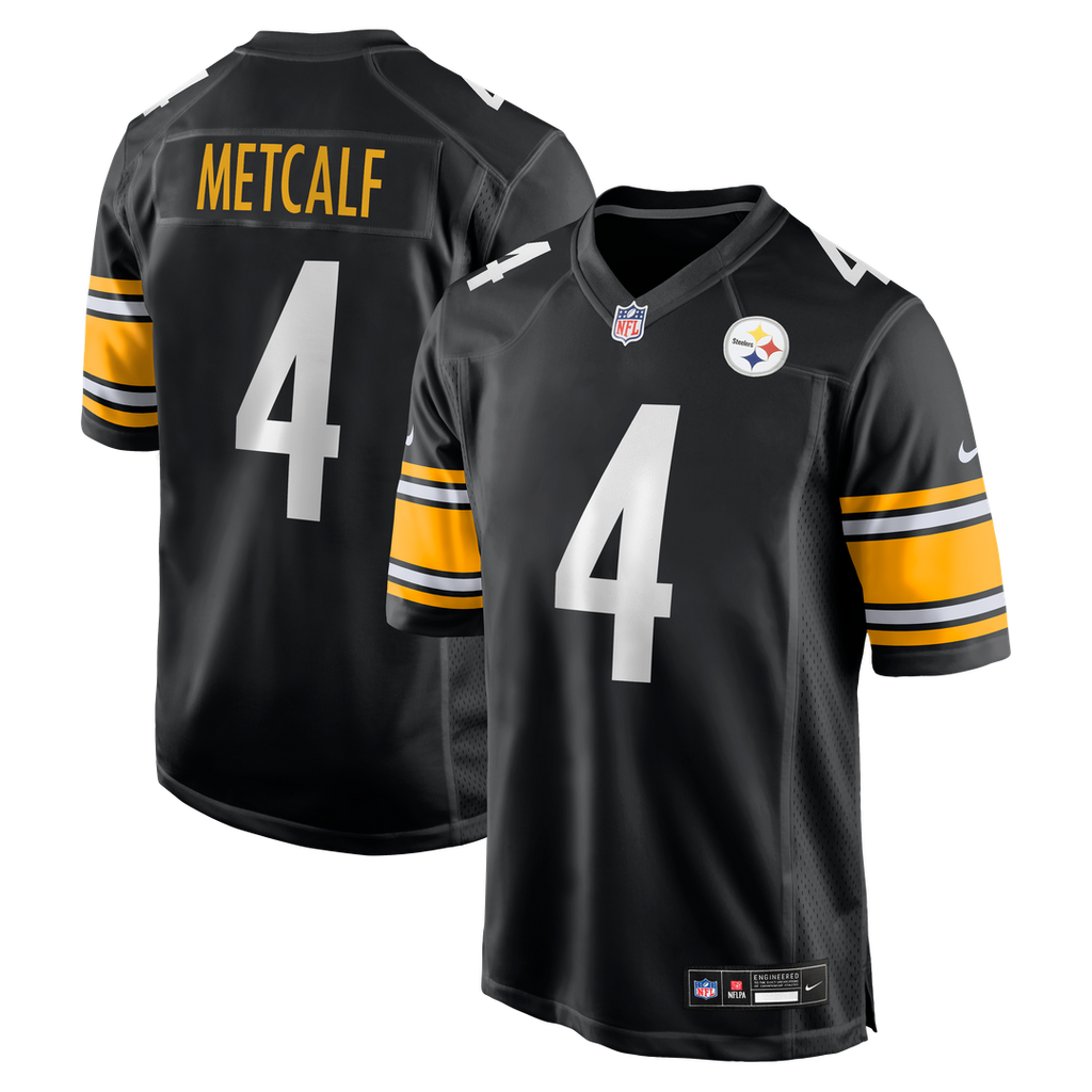 DK Metcalf Pittsburgh Steelers Nike Game Player Jersey - Black Official NFL Team Apparel Football Fan Gear