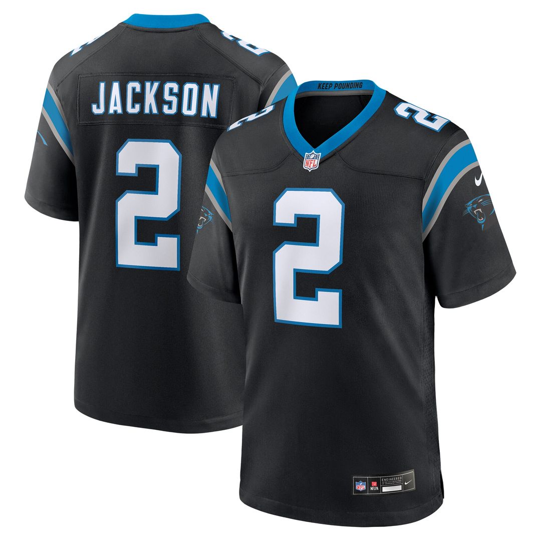 Mike Jackson Carolina Panthers Nike Game Jersey - Black Official NFL Team Apparel Football Fan Gear
